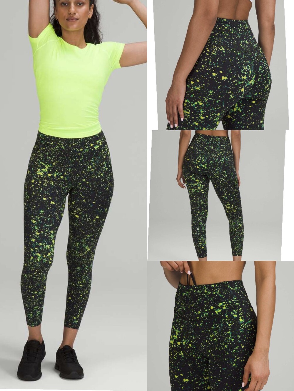 Lululemon Base Pace High-Rise Running Leggings Sparks Fly Multi Nwot Sz0